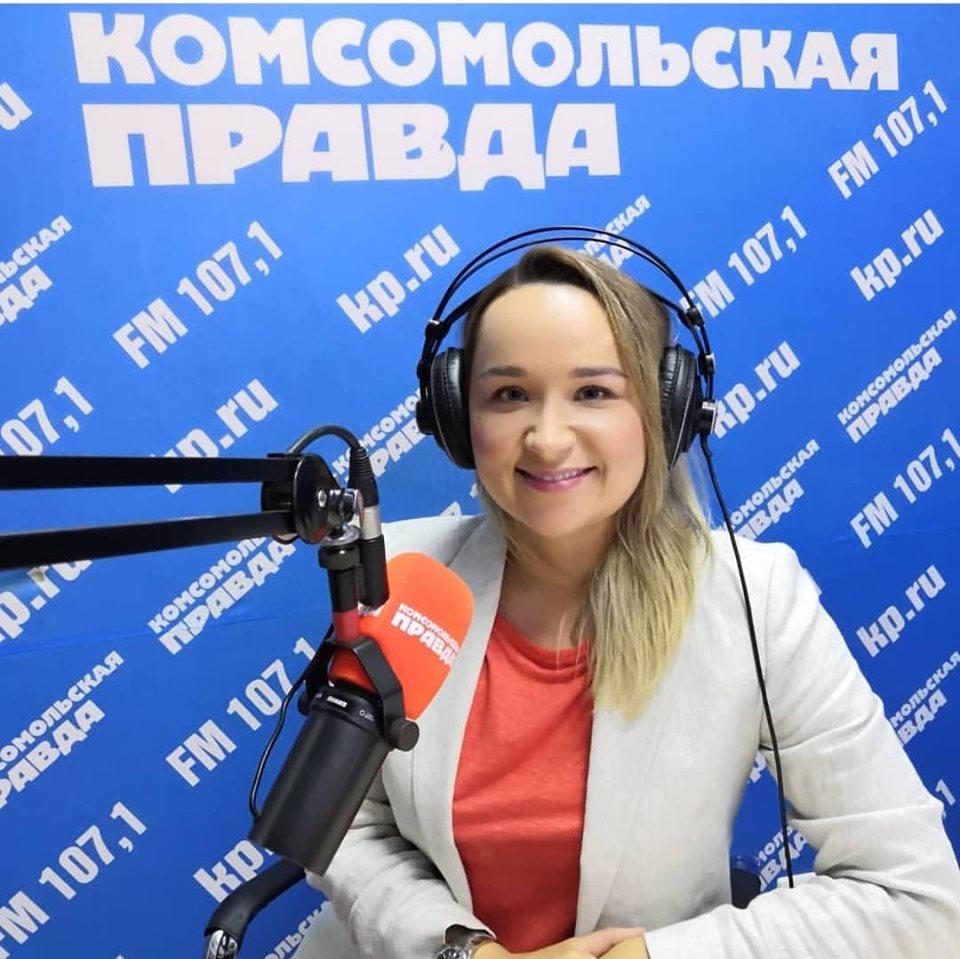 Евгения Николаевна Сивова в эфире радио "Комсомольская правда"